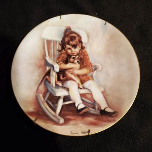 Haviland & Parlon Mothers Day Plate Amy And Snoopy 1977